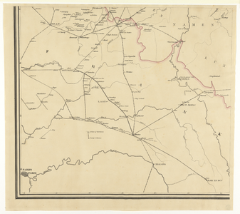 215059 Archeologische kaart van het zuidelijke deel van België en het noordelijke deel van Frankrijk, met aanwijzing ...